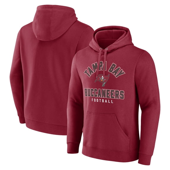 Men's Fanatics Red Tampa Bay Buccaneers Between the Pylons Pullover Hoodie