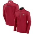 thumbnail image 1 of Men's Fanatics Red Tampa Bay Buccaneers Defender Half-Zip Top, 1 of 3