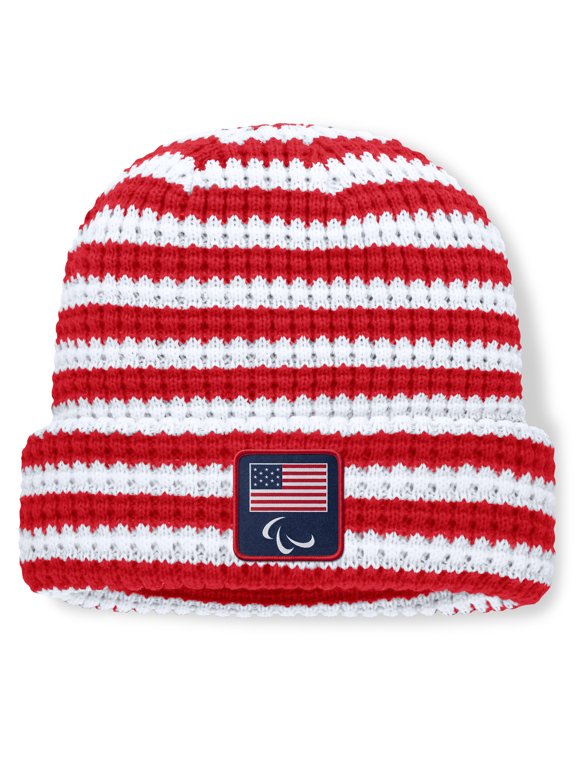 Men's Fanatics Red Team USA Paralympics Cuffed Knit Hat