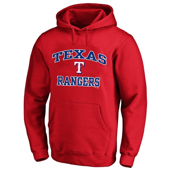 Men's Fanatics Red Texas Rangers Big & Tall Heart & Soul Hoodie
