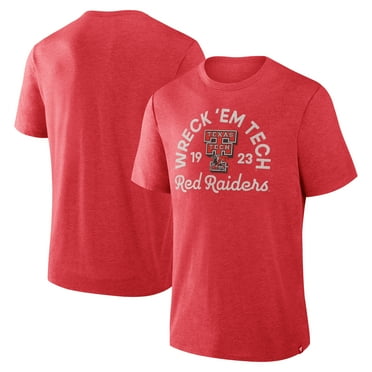 Men's Fanatics Red Texas Tech Red Raiders Dynamic Showdown Tri-Blend T-Shirt