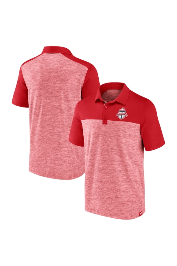 Men's Fanatics Red Toronto FC Clutch Space-Dye Polo