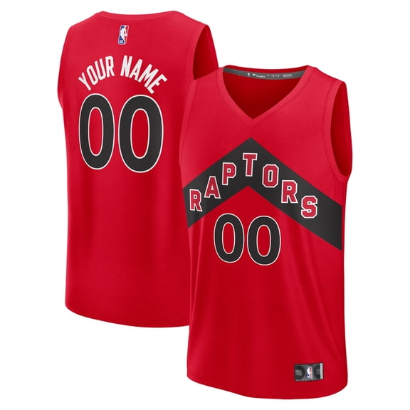 Men's Fanatics Red Toronto Raptors Fast Break Custom Jersey - Icon Edition