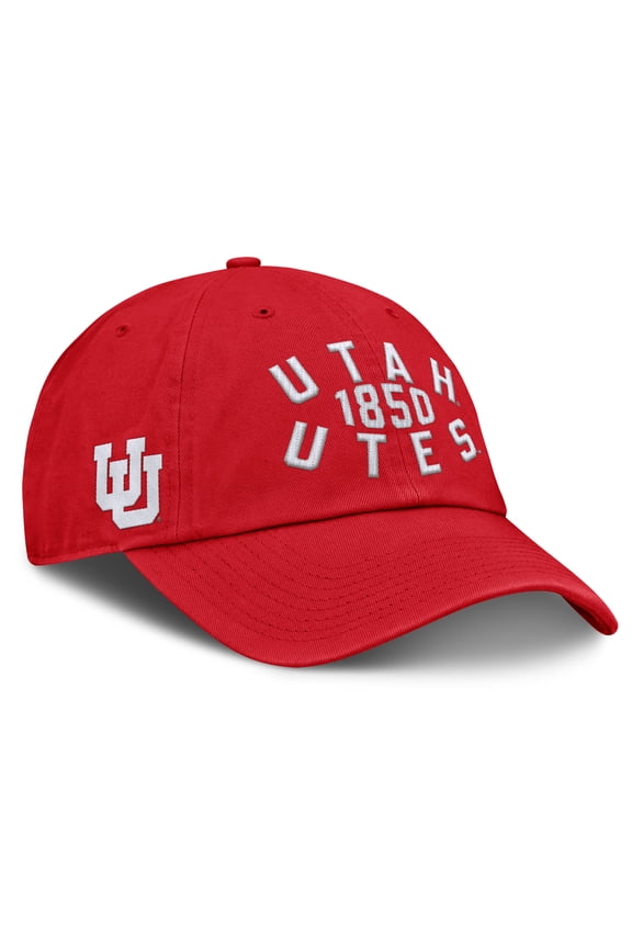 Men's Fanatics Red Utah Utes Archer Adjustable Hat