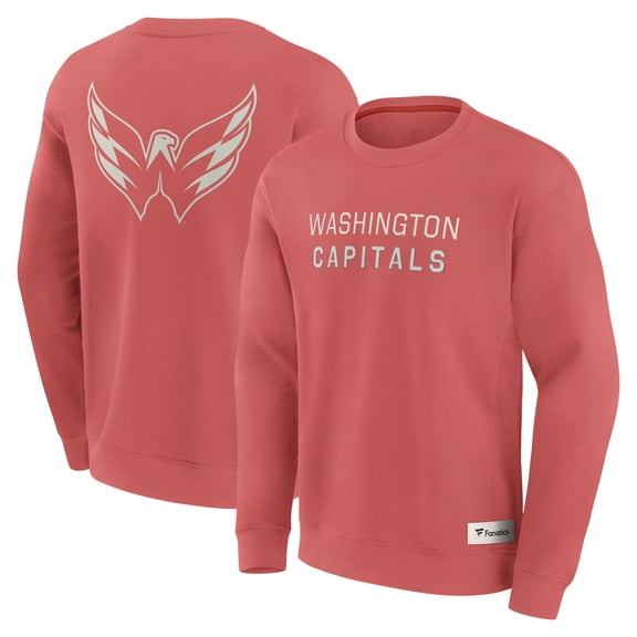 Men's Fanatics Red Washington Capitals Elements Future Ground Lettering Pullover Sweatshirt