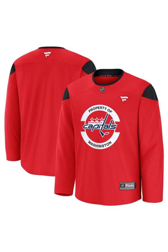 Men's Fanatics Red Washington Capitals Practice Jersey