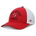 thumbnail image 1 of Men's Fanatics Red/White New Jersey Devils Authentic Pro Rink Trucker Hat, 1 of 4