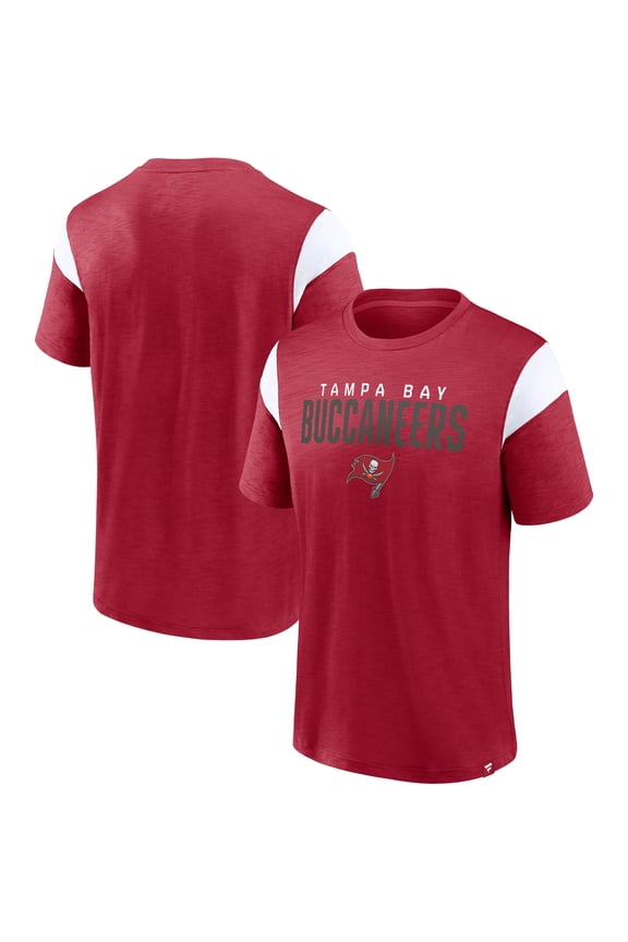 Men's Fanatics Red/White Tampa Bay Buccaneers Home Stretch Team T-Shirt