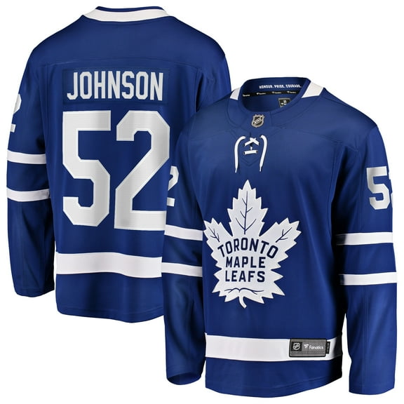 Men's Fanatics Reese Johnson Blue Toronto Maple Leafs Home Breakaway Jersey