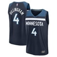 thumbnail image 1 of Men's Fanatics Rob Dillingham  Navy Minnesota Timberwolves 2024 NBA Draft Fast Break Player Jersey - Icon Edition, 1 of 3