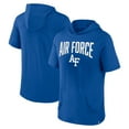 thumbnail image 1 of Men's Fanatics Royal Air Force Falcons Outline Lower Arch Hoodie T-Shirt, 1 of 3