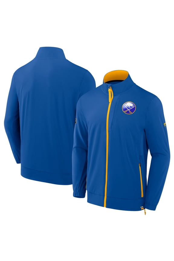 Men's-Fanatics Royal Buffalo Sabres Authentic Pro Full-Zip Coaches Jacket