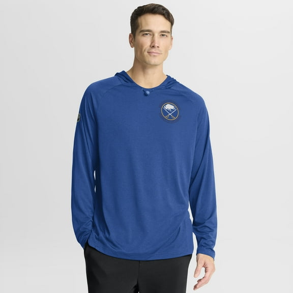 Men's Fanatics Royal Buffalo Sabres Authentic Pro Rink Raglan Hoodie