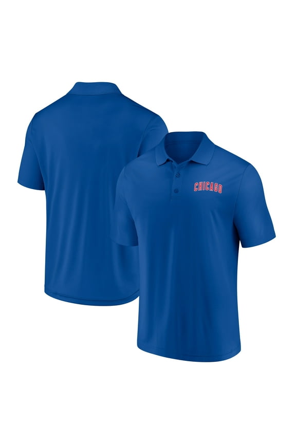 Men's Fanatics Royal Chicago Cubs Primary Logo Polo
