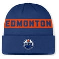 thumbnail image 1 of Men's Fanatics Royal Edmonton Oilers Authentic Pro Rink Cuffed Knit Hat, 1 of 2