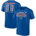 thumbnail image 1 of Men's Fanatics  Royal Florida Gators 2025 NCAA Men's Basketball National Champions Schedule T-Shirt, 1 of 5