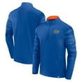 thumbnail image 1 of Men's Fanatics Royal Florida Gators Ringer Quarter-Zip Top, 1 of 3