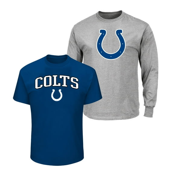 Men's Fanatics Royal/Heather Gray Indianapolis Colts Big & Tall 2-Pack T-Shirt Set