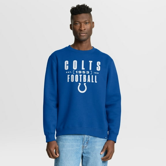 Men's Fanatics Royal Indianapolis Colts Powerful Throw Legacy Pullover Sweatshirt