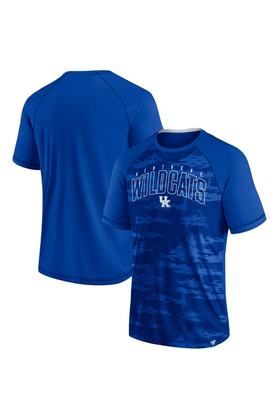 Men's Fanatics Royal Kentucky Wildcats Arch Outline Raglan T-Shirt