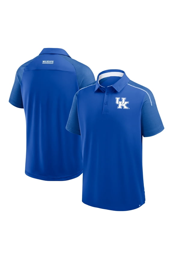 Men's Fanatics Royal Kentucky Wildcats Take The Lead Defender Raglan Polo