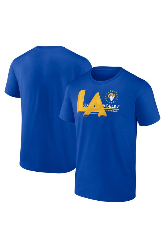 Men's Fanatics Royal Los Angeles Rams Hometown Offensive Drive T-Shirt