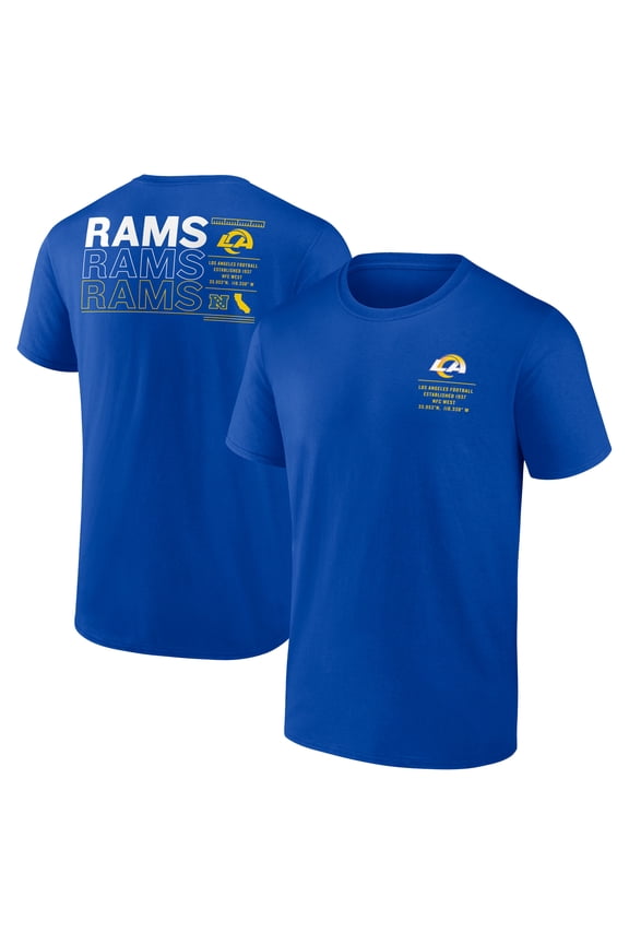 Men's Fanatics Royal Los Angeles Rams Repeat Stats T-Shirt