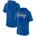 thumbnail image 1 of Men's Fanatics Royal Milwaukee Brewers Offensive Strategy Short Sleeve Pullover Hoodie, 1 of 3