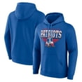 thumbnail image 1 of Men's Fanatics Royal New England Patriots Geometric Chrome Pullover Hoodie, 1 of 3