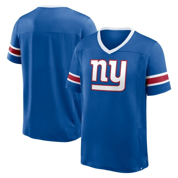 Men's Fanatics Royal New York Giants Hometown Premium Hashmark V-Neck T-Shirt