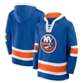 thumbnail image 1 of Men's Fanatics  Royal New York Islanders Inside Line Fleece Pullover Hoodie, 1 of 3