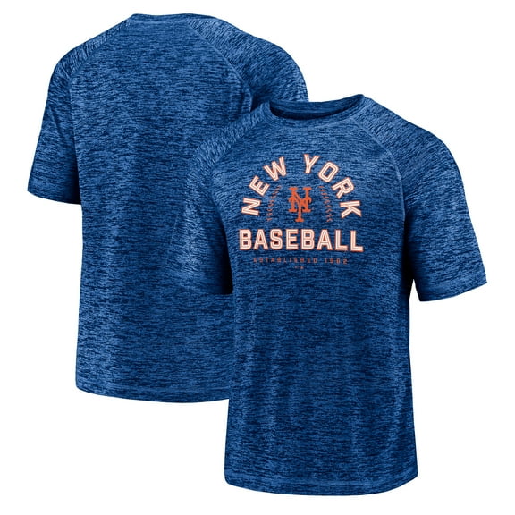 Men's Fanatics Royal New York Mets Line Up Primary Threat Striated T-Shirt