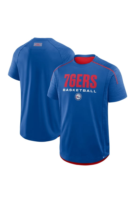 Men's Fanatics Royal Philadelphia 76ers Inbound Pass Play Practice T-Shirt