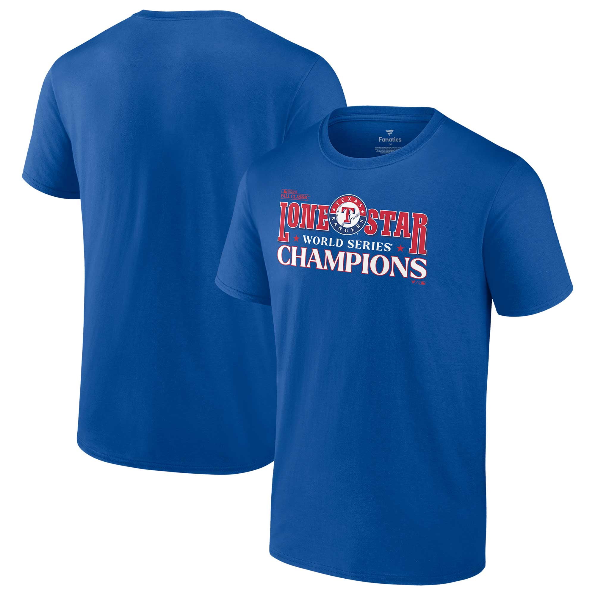 Men's Fanatics Royal Texas Rangers 2023 World Series Champions Hitting ...