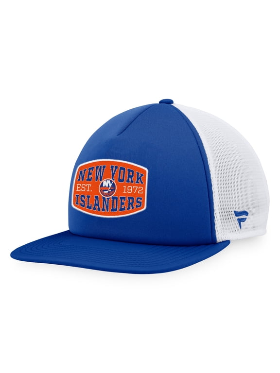 Men's Fanatics Royal/White New York Islanders Foam Front Patch Trucker Snapback Hat
