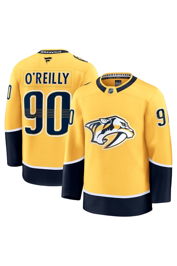 Men's Fanatics Ryan O'Reilly Yellow Nashville Predators Home Premium Jersey