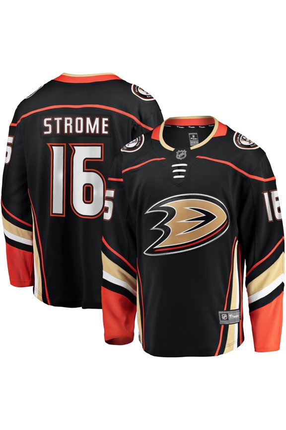 Men's Fanatics Ryan Strome Black Anaheim Ducks Home Breakaway Jersey