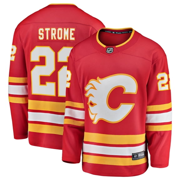Men's Fanatics Ryan Strome Red Calgary Flames Home Breakaway Jersey
