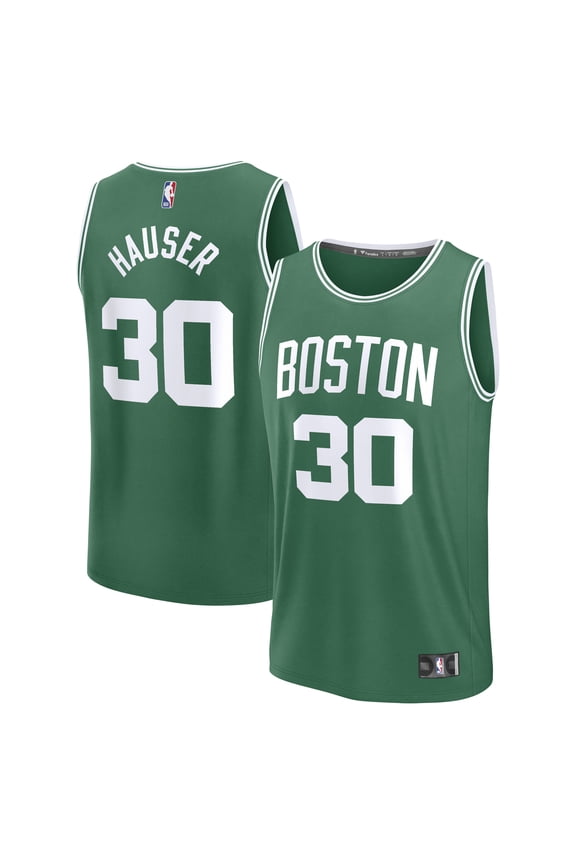 Men's Fanatics Sam Hauser Kelly Green Boston Celtics Fast Break Replica Player Jersey - Icon Edition