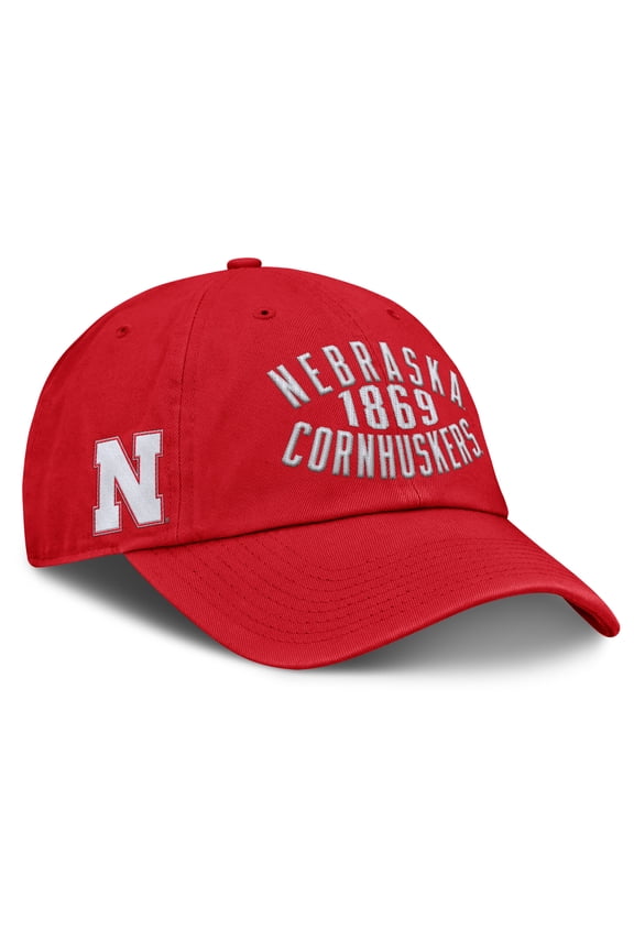 Men's Fanatics Scarlet Nebraska Huskers Archer Adjustable Hat