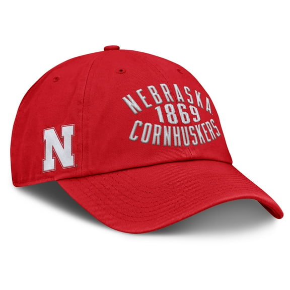 Men's Fanatics Scarlet Nebraska Huskers Archer Adjustable Hat
