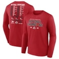 thumbnail image 1 of Men's Fanatics Scarlet Ohio State Buckeyes College Football Playoff 2024 National Champions Schedule Long Sleeve T-Shirt, 1 of 3