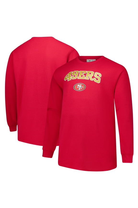 Men's Fanatics Scarlet San Francisco 49ers Big & Tall Thermal Long Sleeve T-Shirt