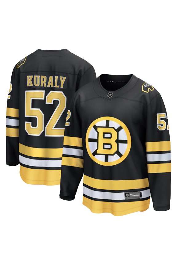 Men's Fanatics Sean Kuraly Black Boston Bruins Home Breakaway Player Jersey