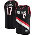 thumbnail image 1 of Men's Fanatics Shaedon Sharpe Black Portland Trail Blazers Fast Break Replica Player Jersey - Icon Edition, 1 of 3
