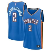 Men's Fanatics Shai Gilgeous-Alexander Blue Oklahoma City Thunder Fast Break Replica Player Jersey - Icon Edition