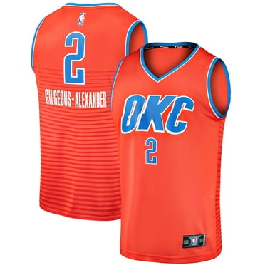 Men's Fanatics Shai Gilgeous-Alexander Orange Oklahoma City Thunder Fast Break Player Jersey - Statement Edition