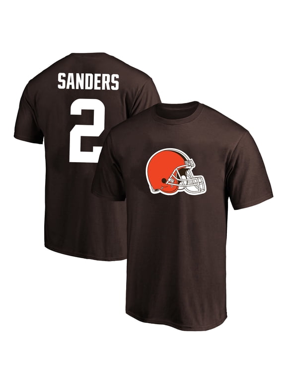Men's Fanatics Shedeur Sanders Brown Cleveland Browns Big & Tall Player Name & Number T-Shirt