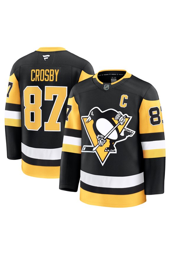 Men's Fanatics Sidney Crosby Black Pittsburgh Penguins Home Premium Jersey
