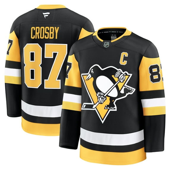 Men's Fanatics Sidney Crosby Black Pittsburgh Penguins Home Premium Jersey